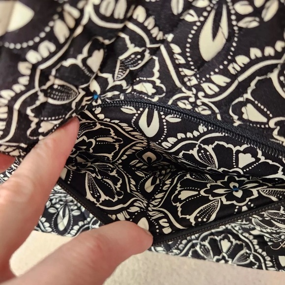 Vera Bradley Barcelona Large Satchel Bag Shoulder Purse Handbag Floral stripe - Picture 5 of 5
